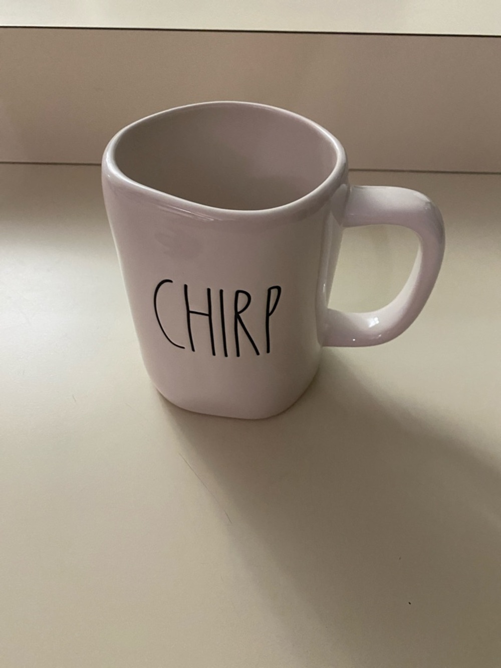 White "CHIRP" Ceramic Coffee Mug - Home Dining